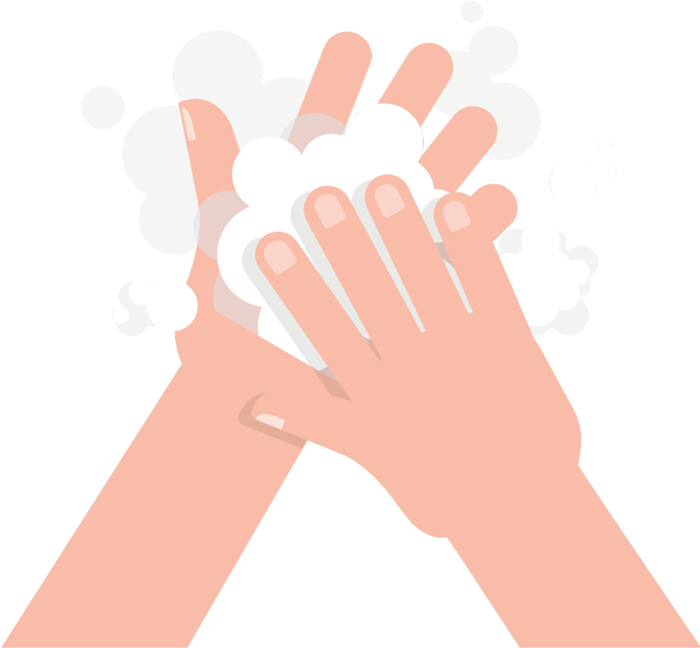 HCF_ILL_WASHING_HANDS_RGB Hand sanitiser is available
